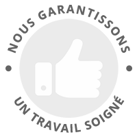 Nous garantissons un travail soigné